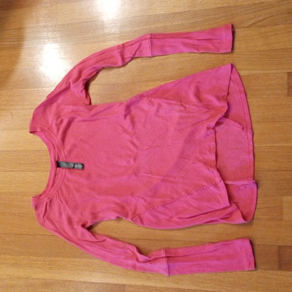 Y2K Waffle Knit Girls Top XS